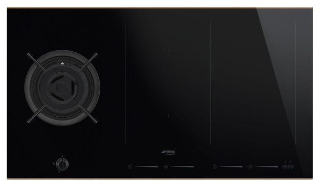 Комбинированная варочная панель smeg PM6912WLDR Комбинированная варочная панель smeg PM6912WLDR