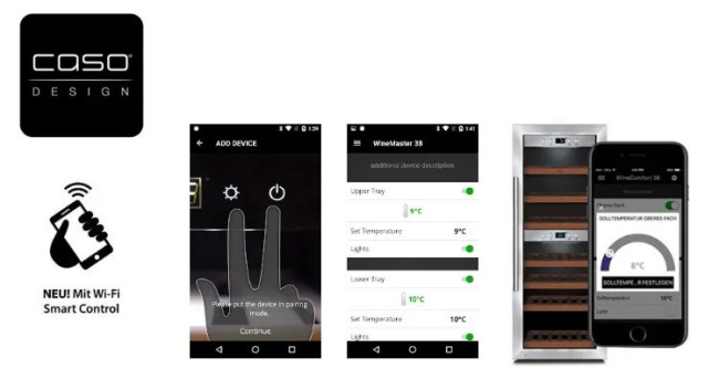 Винный шкаф Caso WineChef Pro 126-2D Винный шкаф Caso WineChef Pro 126-2D