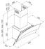 Каминная вытяжка MAUNFELD PLYM ARCA 60 белый Каминная вытяжка MAUNFELD PLYM ARCA 60 белый