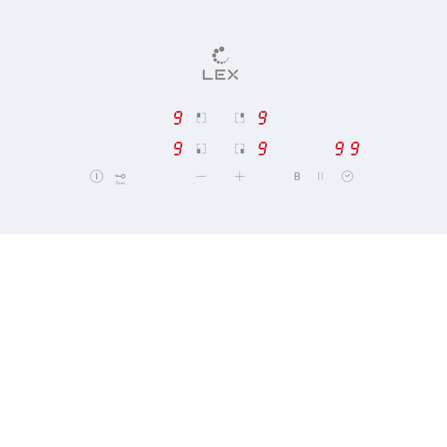Встраиваемая индукционная варочная панель Lex EVI 640A WH