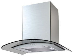 Каминная вытяжка Krona Eleanora electronic 600 inox/dark glass Каминная вытяжка Krona Eleanora electronic 600 inox/dark glass