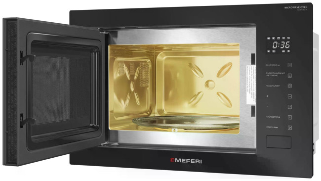 Встраиваемая микроволновая печь СВЧ Meferi MMO6028BK COMFORT PLUS