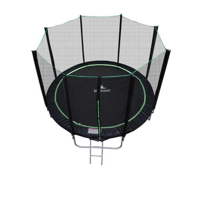 Батут MiSoon 12ft-366 BASIC с внешней сеткой и лестницей Батут MiSoon 12ft-366 BASIC с внешней сеткой и лестницей