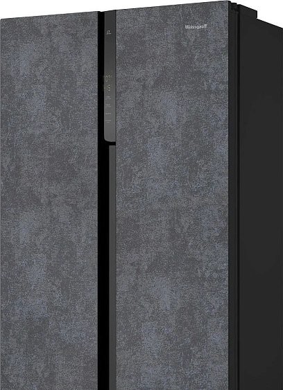 Холодильник WEISSGAUFF WSBS 500 Inverter NoFrost Rock Glass Холодильник WEISSGAUFF WSBS 500 Inverter NoFrost Rock Glass