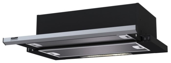 Встраиваемая вытяжка Krona Kamilla Slim 600 Black/Inox 1 мотор