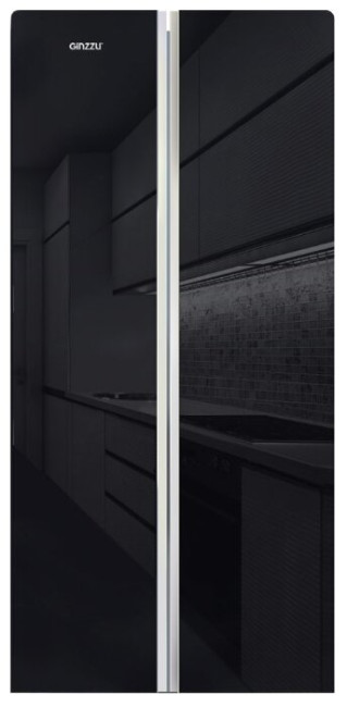 Холодильник Ginzzu NFK-452 Black glass Холодильник Ginzzu NFK-452 Black glass