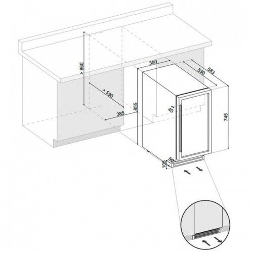 Винный шкаф DUNAVOX DAU-32.81B Винный шкаф DUNAVOX DAU-32.81B