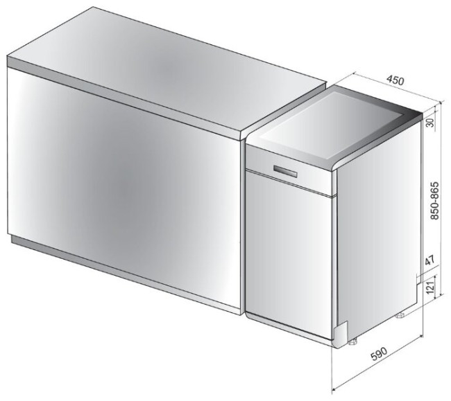 Посудомоечная машина Indesit DSFE 1B10 S