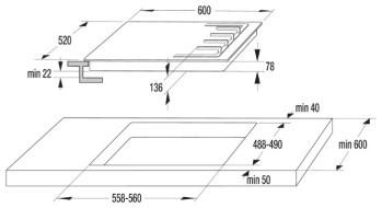 Газовая варочная панель Gorenje GT 641 B