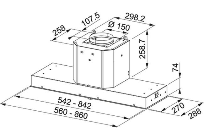Вытяжка Franke FMY 608 BI BK 110.0456.723