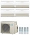 Напольно-потолочный кондиционер Daikin FHA35A9 x 3 + FHA50A9 / 4MXS80E