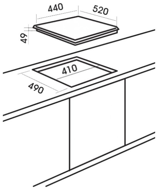 Варочная панель MBS PG-453 BL Варочная панель MBS PG-453 BL
