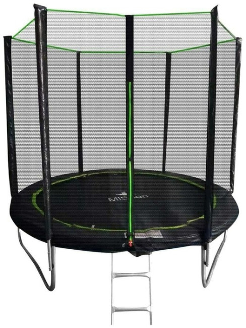Батут MiSoon 8ft-252 BASIC с внешней сеткой и лестницей Батут MiSoon 8ft-252 BASIC с внешней сеткой и лестницей