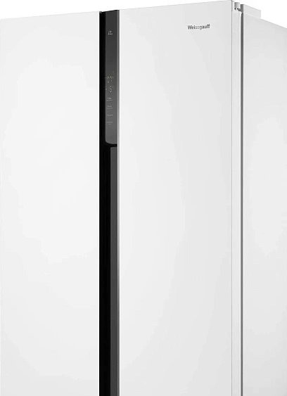 Холодильник WEISSGAUFF WSBS 500 Inverter NoFrost White Glass Холодильник WEISSGAUFF WSBS 500 Inverter NoFrost White Glass