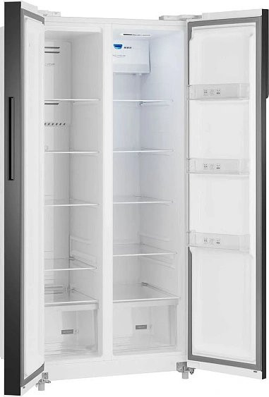 Холодильник WEISSGAUFF WSBS 500 Inverter NoFrost White Glass Холодильник WEISSGAUFF WSBS 500 Inverter NoFrost White Glass