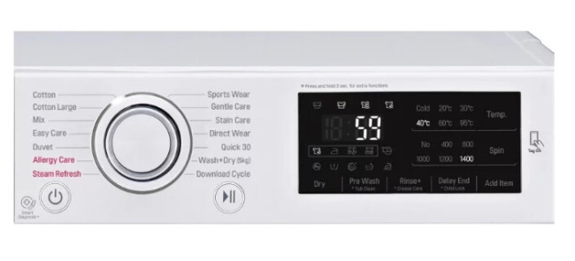 Стиральная машина с сушкой LG F-4J6VG0W