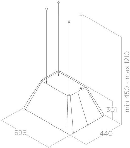 Вытяжка Elica IKONA LIGHT WH/F/60