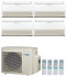 Напольно-потолочный кондиционер Daikin FHA35A9 x 3 + FHA60A9 / 4MXS80E