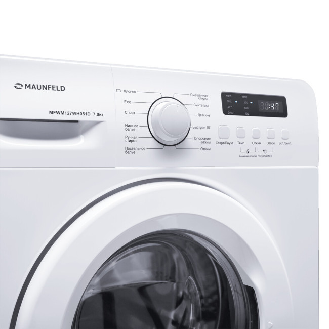 Стиральная машина Maunfeld MFWM127WH051D Стиральная машина Maunfeld MFWM127WH051D