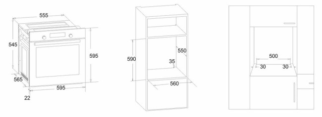 Электрический духовой шкаф Luxdorf B6EB56050 Электрический духовой шкаф Luxdorf B6EB56050