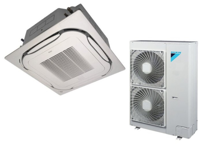 Кассетный кондиционер Daikin FCAG100B / RQ100BW с зимним комплектом (-30)