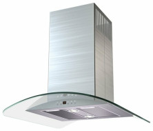 Каминная вытяжка Krona Sharlotta isola 5P 600 inox/glass