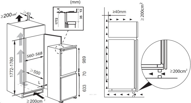 Холодильник Weissgauff WRKI 178 H Inverter