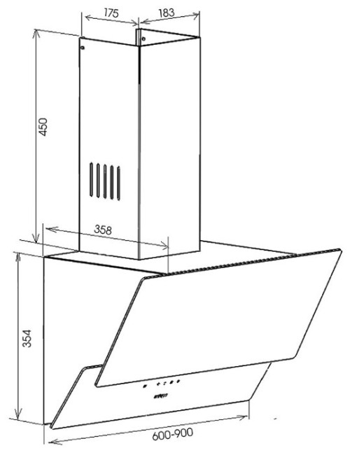 Каминная вытяжка Schaub Lorenz SLD DY6714