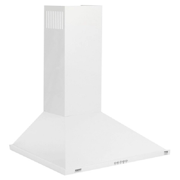 Каминная вытяжка Krona Bella 600 white push button