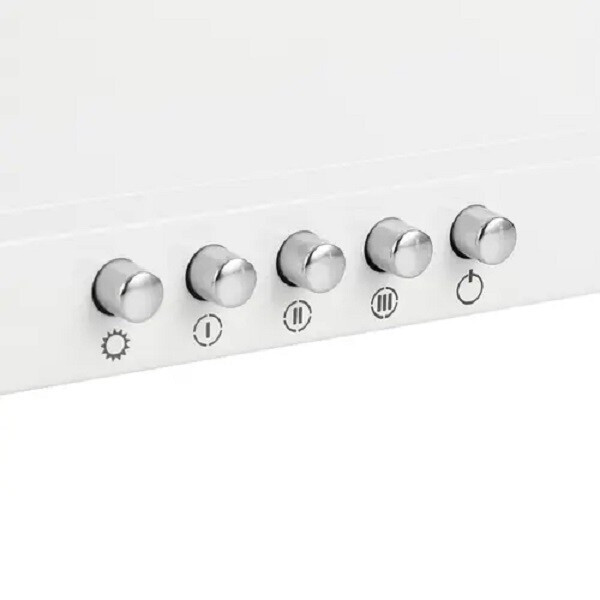 Каминная вытяжка Krona Bella 600 white push button