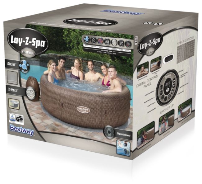 СПА бассейн Bestway Lay-Z-Spa St. Moritz AirJet 54175