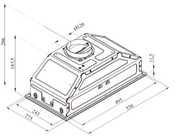 Встраиваемая вытяжка Darina Built in M605W
