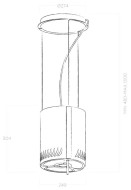Каминная вытяжка Elica NAKED URBAN ZINC/F/25 Каминная вытяжка Elica NAKED URBAN ZINC/F/25