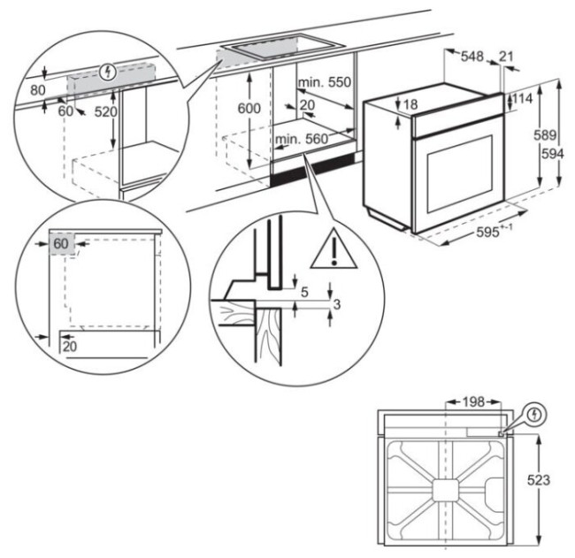 Электрический духовой шкаф Electrolux OKF3H70X