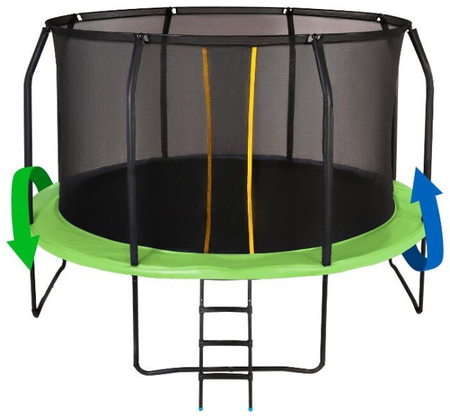 Каркасный батут SWOLLEN Prime Double 12 FT 366х366х259 см Каркасный батут SWOLLEN Prime Double 12 FT 366х366х259 см