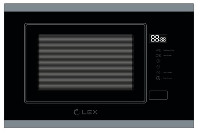 Микроволновая печь встраиваемая LEX BIMO 20.01 IX Микроволновая печь встраиваемая LEX BIMO 20.01 IX