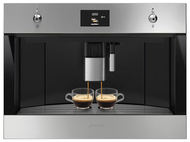 Встраиваемая автоматическая кофемашина Smeg CMS4303XRU Встраиваемая автоматическая кофемашина Smeg CMS4303XRU
