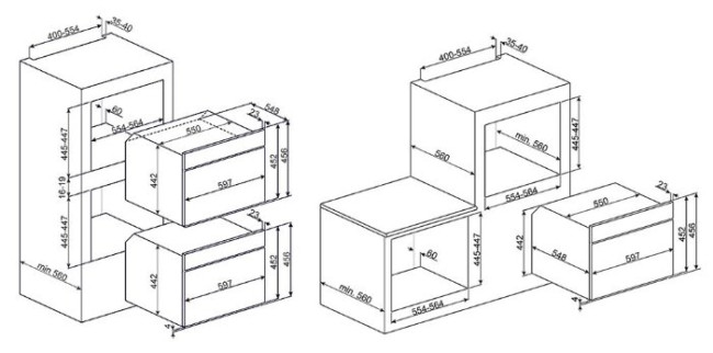 Духовой шкаф smeg SF4102VCN Духовой шкаф smeg SF4102VCN