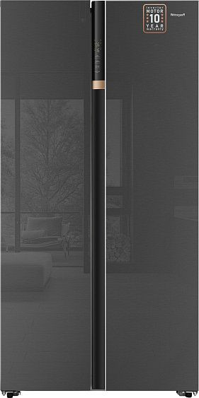 Холодильник WEISSGAUFF WSBS 590 NoFrost Inverter Premium Inox Glass Холодильник WEISSGAUFF WSBS 590 NoFrost Inverter Premium Inox Glass