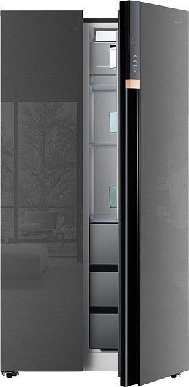 Холодильник WEISSGAUFF WSBS 590 NoFrost Inverter Premium Inox Glass Холодильник WEISSGAUFF WSBS 590 NoFrost Inverter Premium Inox Glass