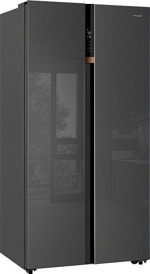 Холодильник WEISSGAUFF WSBS 590 NoFrost Inverter Premium Inox Glass Холодильник WEISSGAUFF WSBS 590 NoFrost Inverter Premium Inox Glass