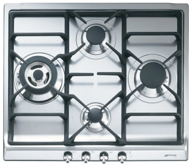 Газовая варочная панель smeg SER60SGH3 Газовая варочная панель smeg SER60SGH3