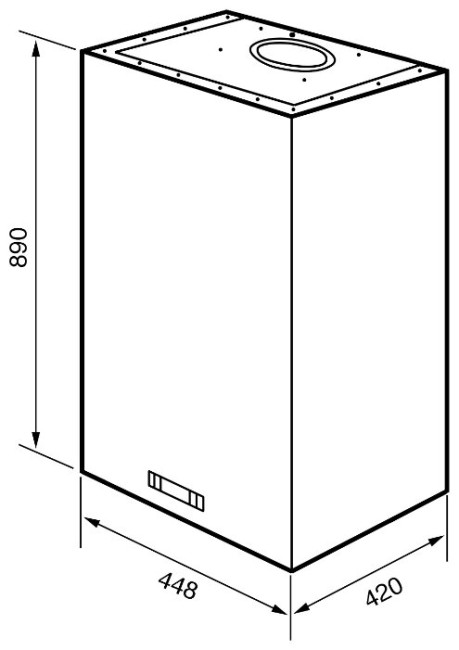 Каминная вытяжка smeg KQ 45 XE