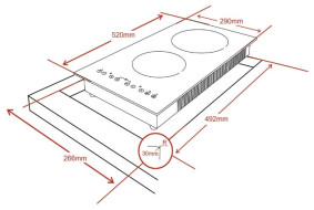 Индукционная варочная панель Ginzzu HCI-251 Индукционная варочная панель Ginzzu HCI-251
