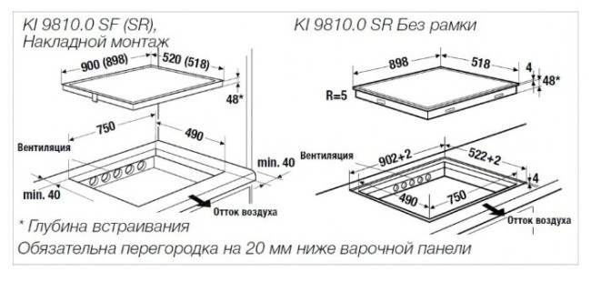 Индукционная варочная панель Kuppersbusch KI 9810.0 SF