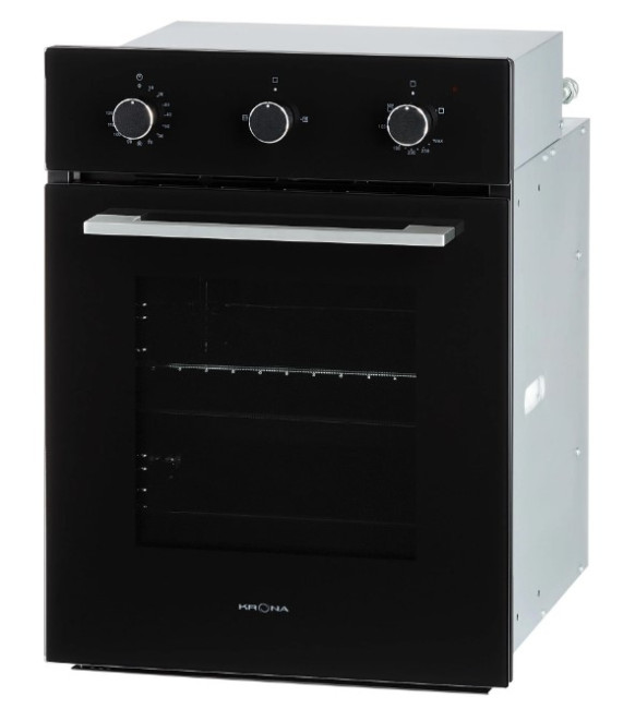 Встраиваемый газовый духовой шкаф Krona STRETTO 45 BL