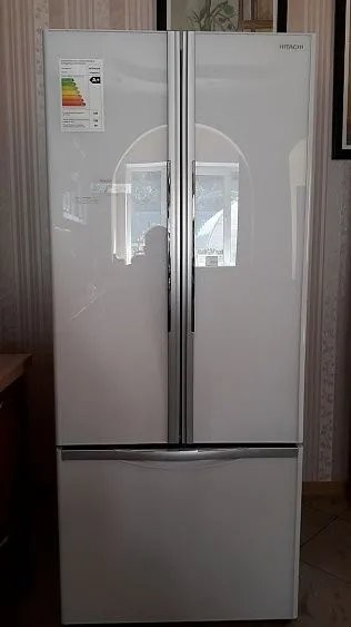 Холодильник HITACHI R-WB 552 PU2 GPW белое стекло Холодильник HITACHI R-WB 552 PU2 GPW белое стекло