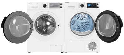 Комплект стиральная и сушильная машина MAUNFELD MFWM149WH + MFDM169WH + WM-SK