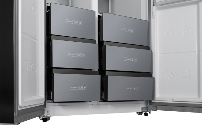 Холодильник Weissgauff Wsbs 590 BeG NoFrost Inverter Premium Холодильник Weissgauff Wsbs 590 BeG NoFrost Inverter Premium